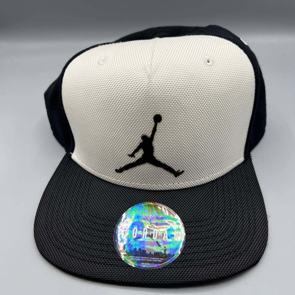 Air Jordan 11 Hat Men White Black Jumpman Snap Back Cap